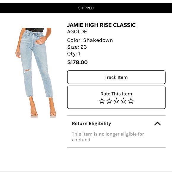 AGolde Jamie High Rise Jeans Skakedown - Picture 2 of 14